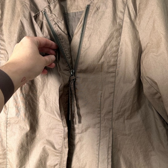 Eileen Fisher Chocolate Utility Jacket Large - Picture 9 of 9